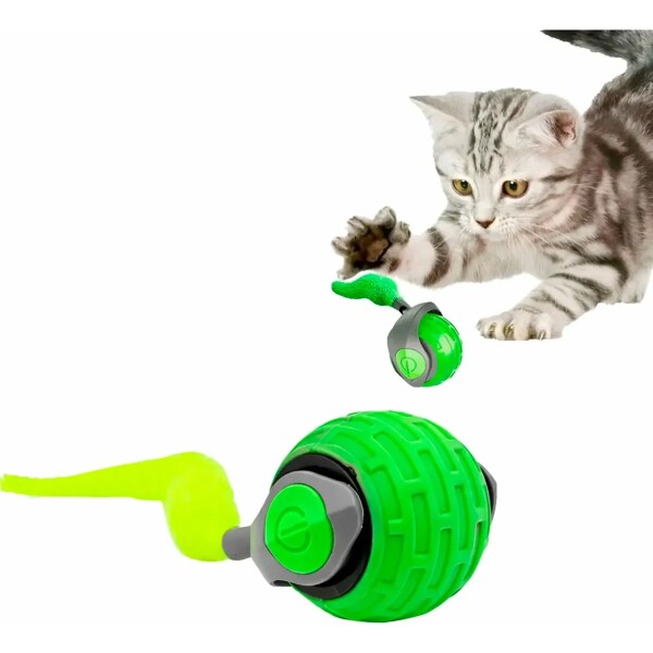 Pelota Inteligente Pelotita Smart Gato Usb Movimiento Luz Color Naranja