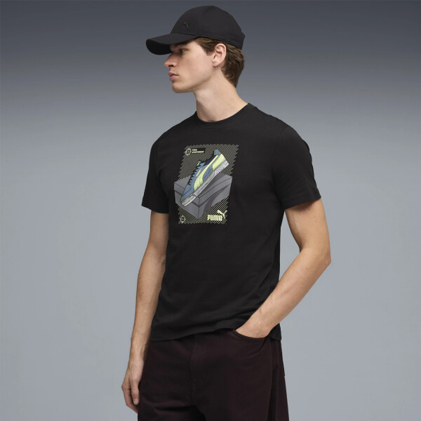 GRAPHIC SNEAKER TEE - PUMA NEGRO
