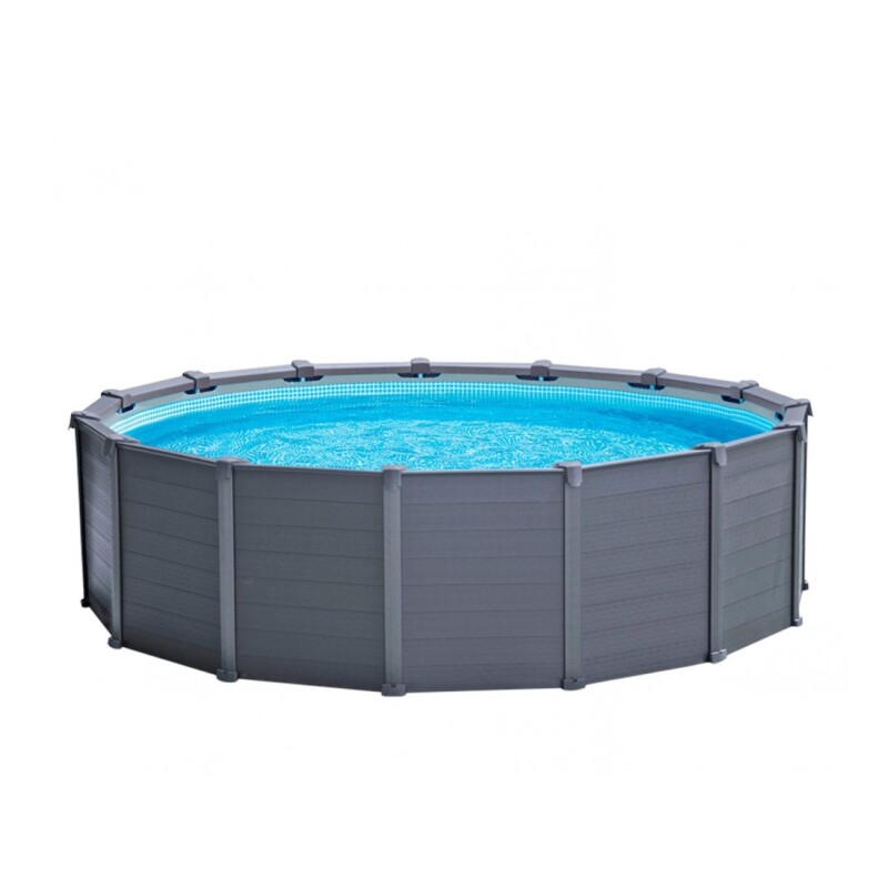 INTEX PISCINA ESTRUCTURAL PREMIUM GRAFITO PANEL 4.78 X 1.24 METROS 16805 LITROS Intex Piscina Estructural Premium Grafito Panel 4.78 X 1.24 Metros 16805 Litros