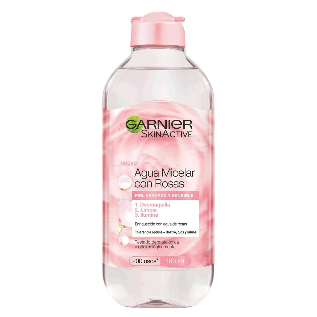 Agua Micelar Garnier Skin Active Agua de Rosas 400 ML 