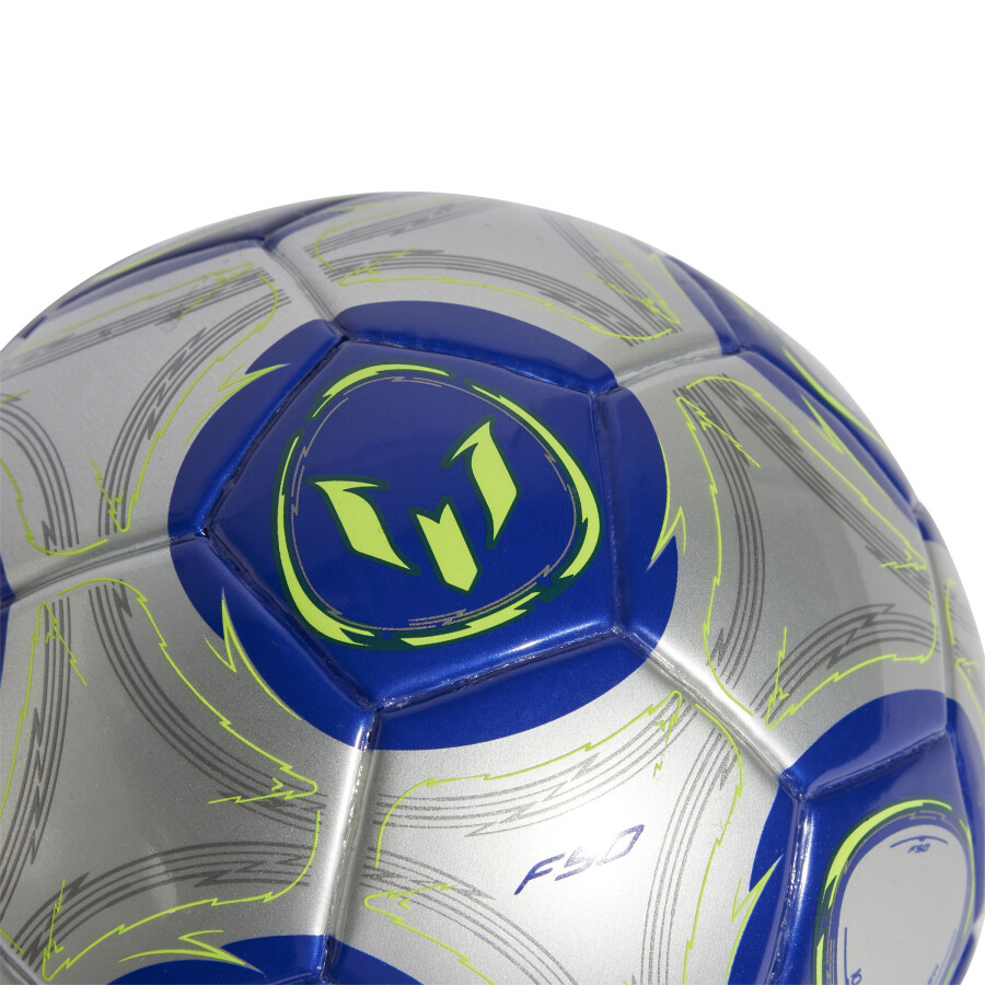 Pelota Adidas Mini Messi Plateado - Azul - Amarillo