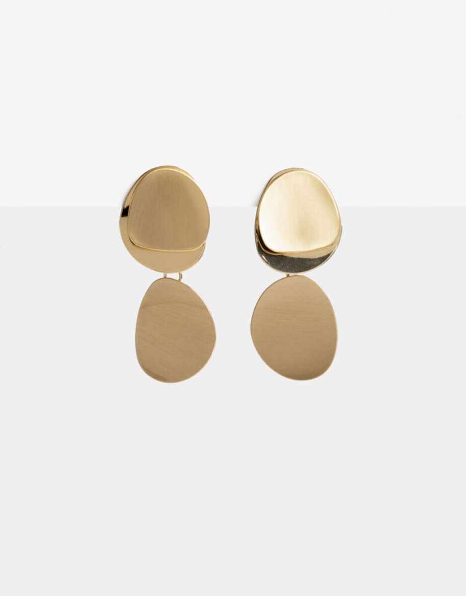 Aros Cortos Chapón Metal - Dorado 