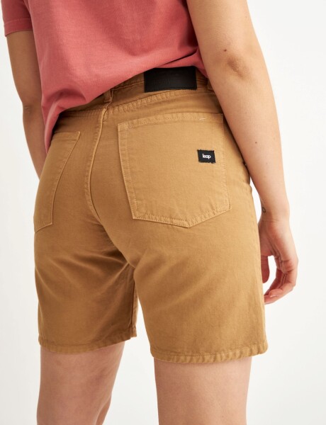 Short jean Piper Color Camel