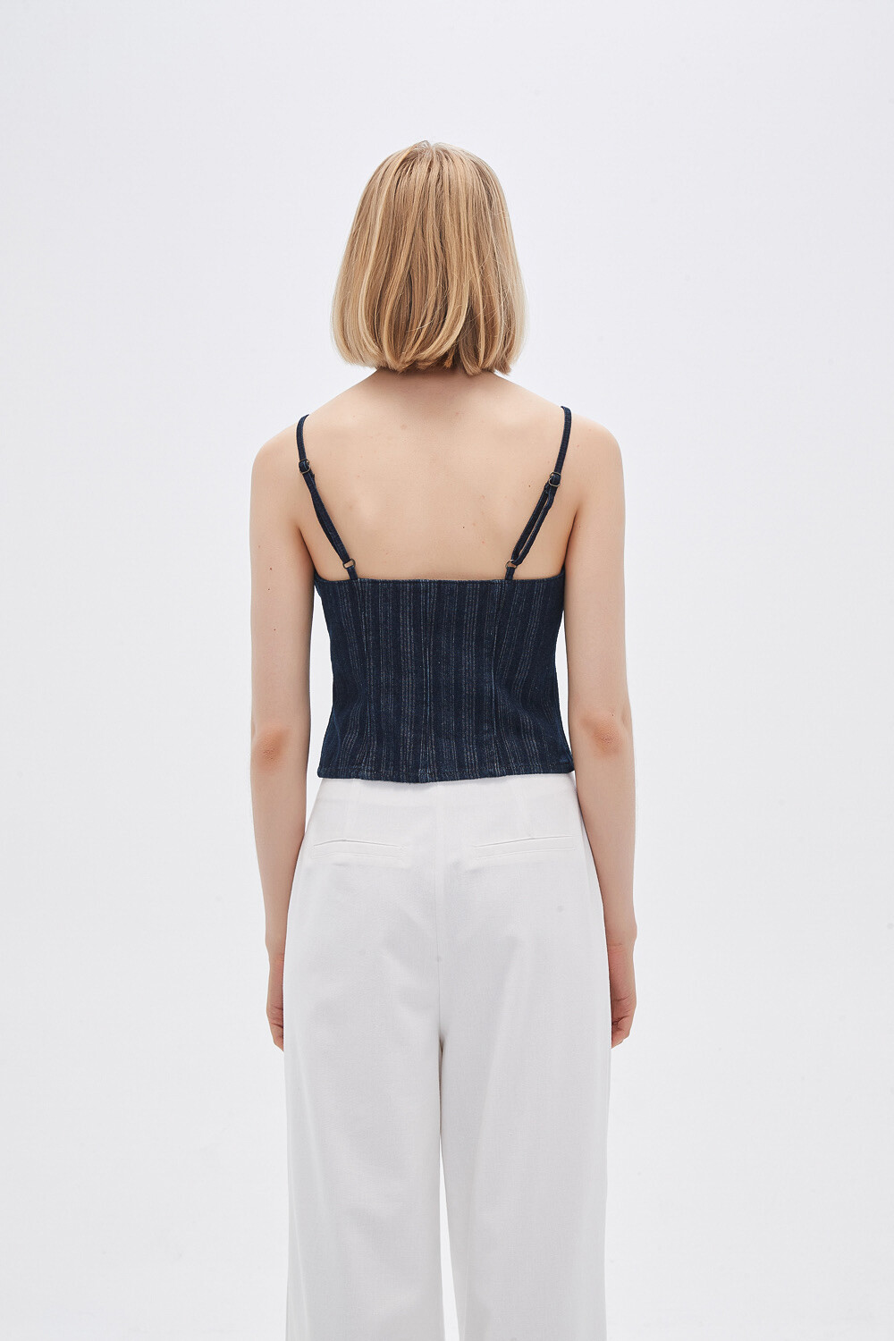 Tops Strip Azul Indigo
