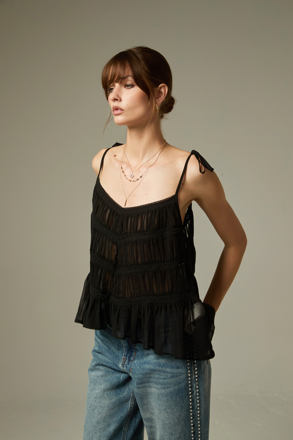 Musculosa Jata Negro