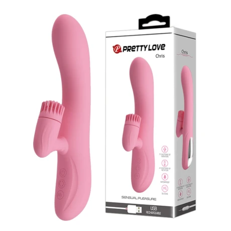 Vibrador Con Doble Estimulo Usb Pretty Love Chris Vibrador Con Doble Estimulo Usb Pretty Love Chris