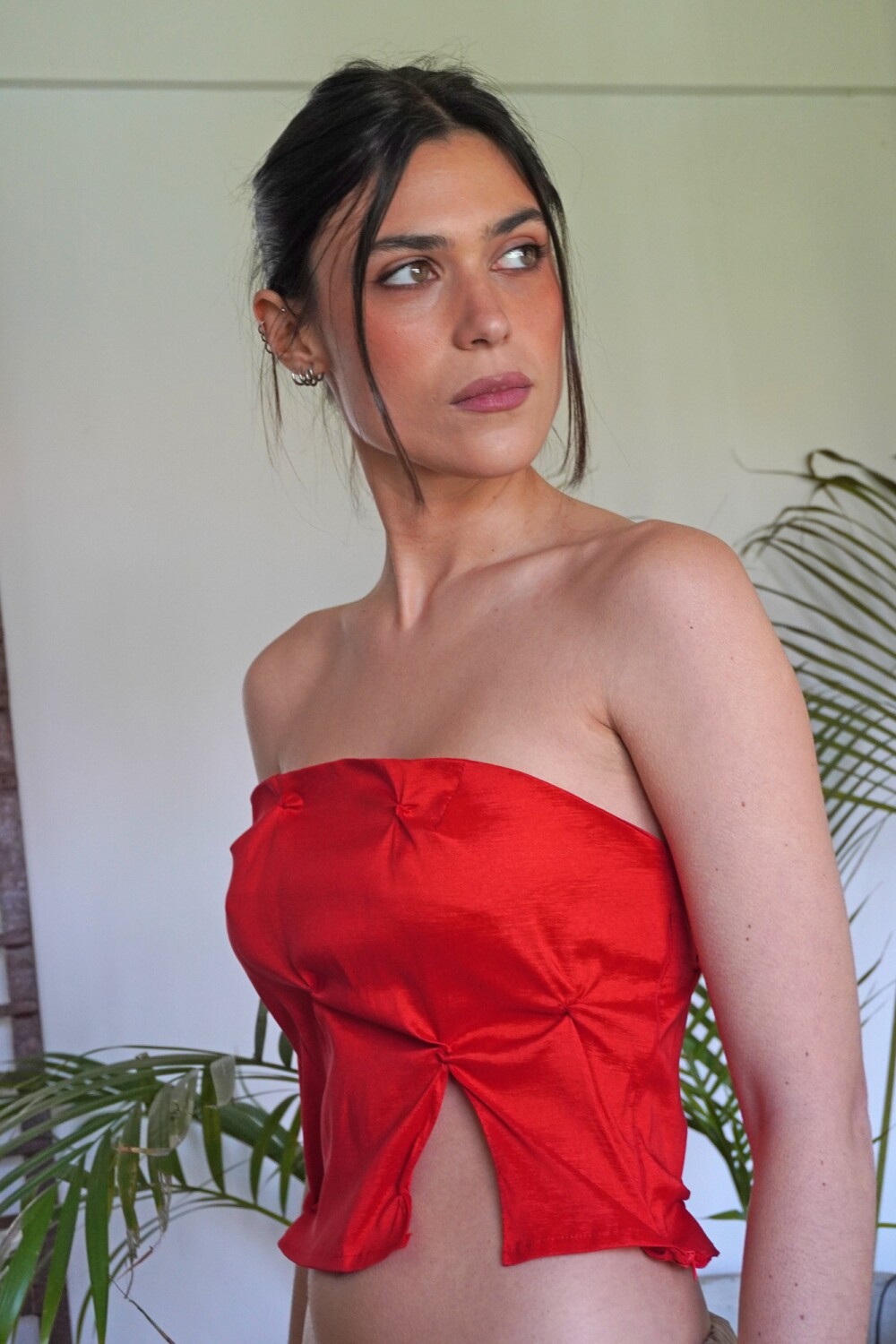 Chesterfield Top Rojo