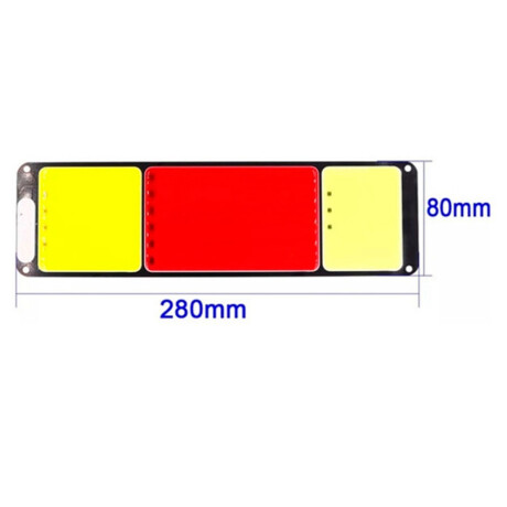 FAROL - TRAS 3 LUCES CHATO LED 12V 28X8CM - FAROL - TRAS 3 LUCES CHATO LED 12V 28X8CM -