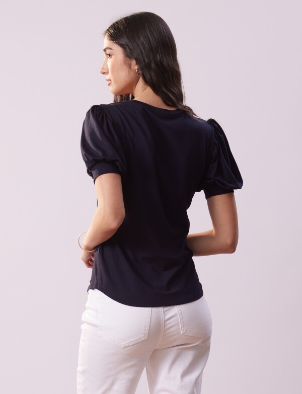 Remera Manga Balloon AZUL