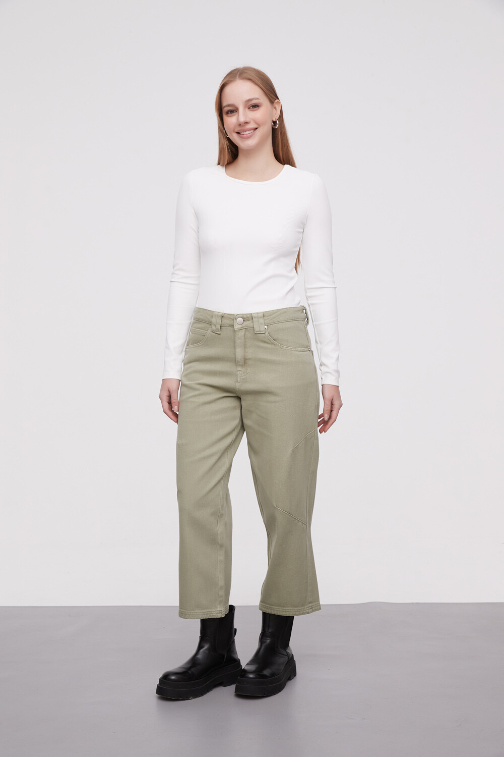 Pantalon Jazzo Verde Oliva