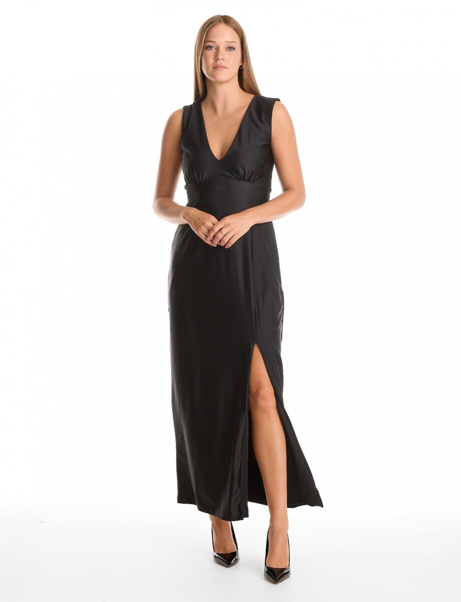 Vestido Maxi Lazo - Negro 