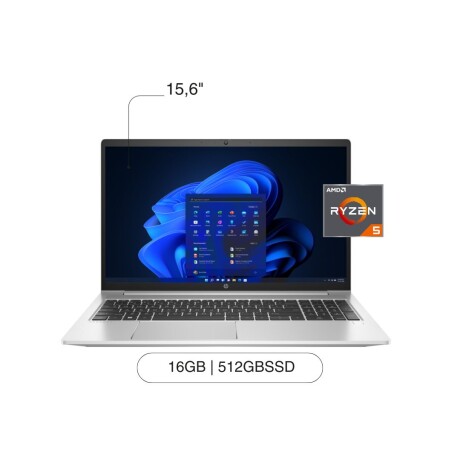 Notebook HP 255 G9 15,6' FHD 512GB SSD / 16GB RAM Ryzen 5 W11 - Silver Notebook HP 255 G9 15,6' FHD 512GB SSD / 16GB RAM Ryzen 5 W11 - Silver