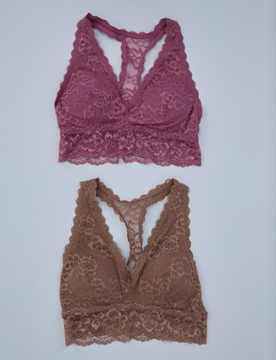 Pack 2 Bralettes - Rosa 