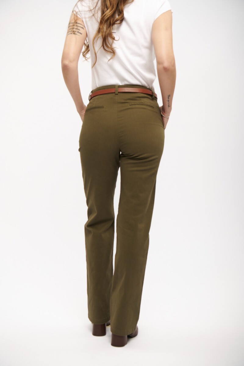PANTALON WIDE ACTIVE VERDE OSCURO