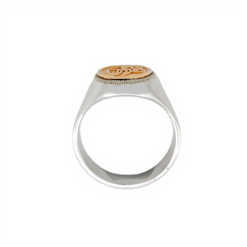 Anillo Profesión Nurse-Plata y Oro-Sin Piedra-AP5008 sinpiedra