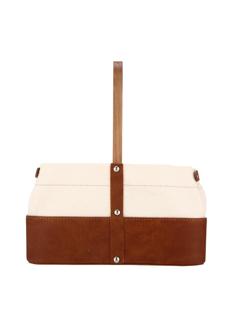 Matera De Auto Tela Brandy / Beige