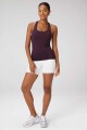 Top Feather Tech+ Racerback Mujer Oxblood