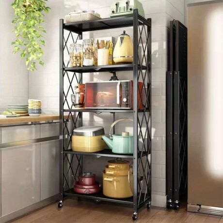 Estanteria Plegable Metalica 5 Estantes Con Ruedas Rack Estanteria Plegable Metalica 5 Estantes Con Ruedas Rack
