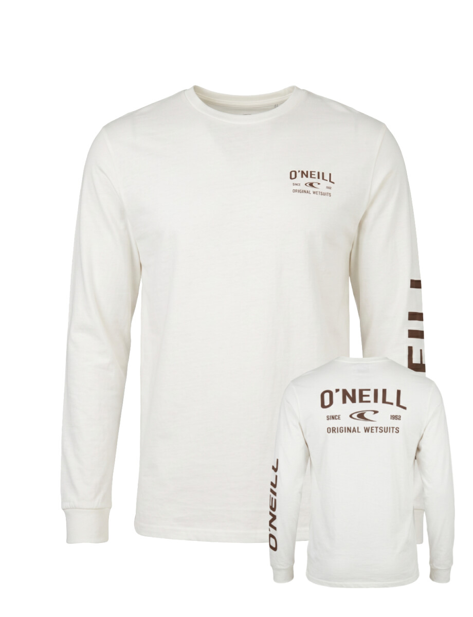 Remera Manga Larga O'Neill Essential - Crema 