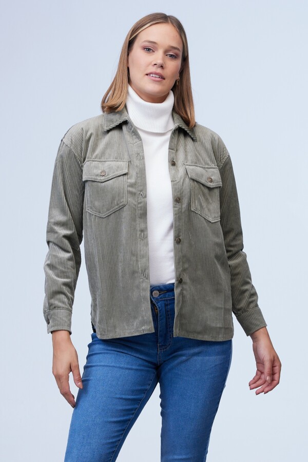 Sobrecamisa Corderoy OLIVA