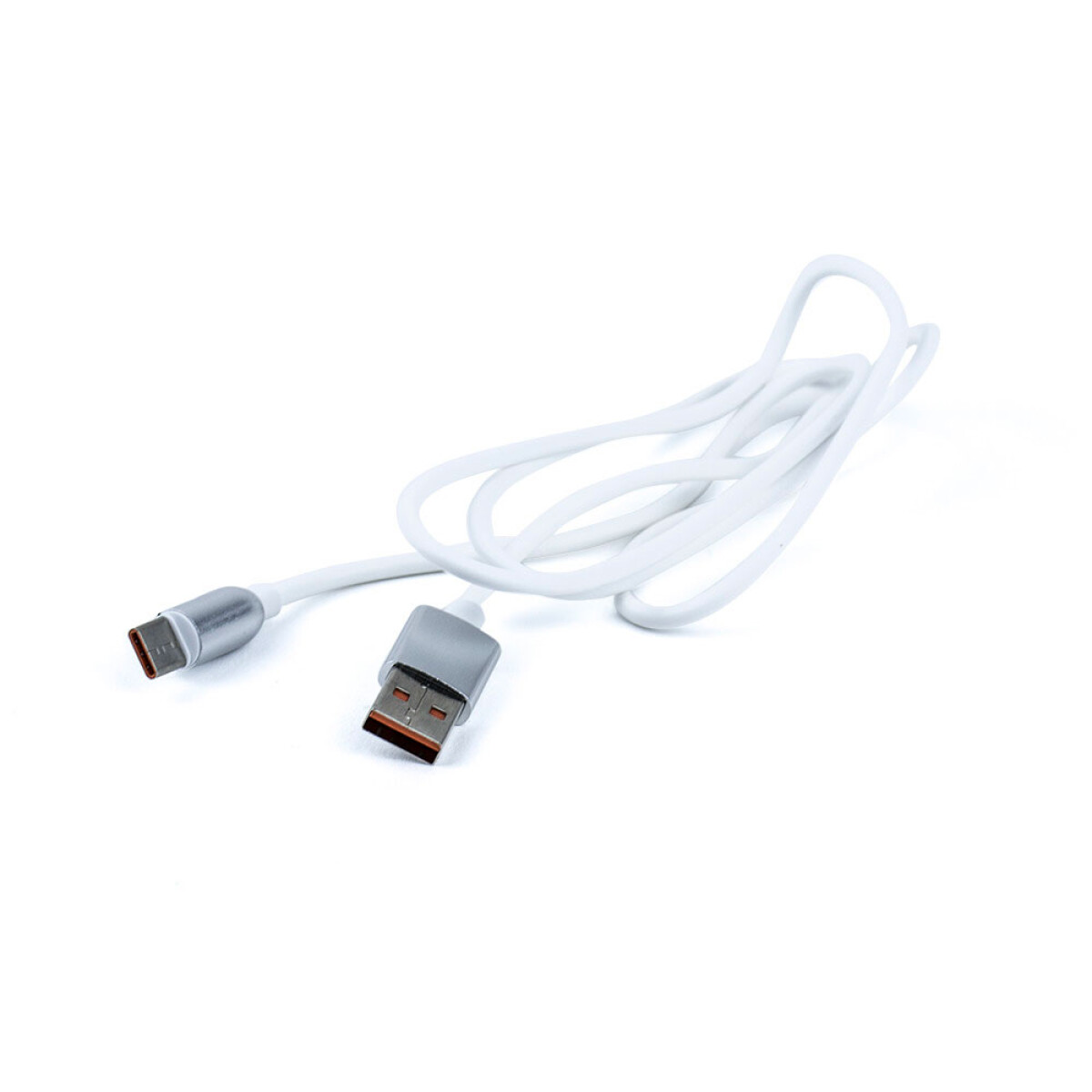 Cable Usb Tipo C En Tubo - Blanco 