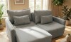 Sillón Cama Céline 3 Cueros - Extensible Gris