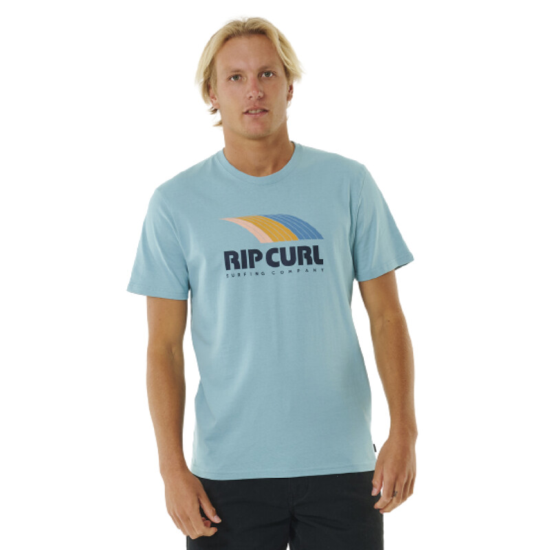 Remera MC Rip Curl Surf Revival Cruise - Celeste Remera MC Rip Curl Surf Revival Cruise - Celeste