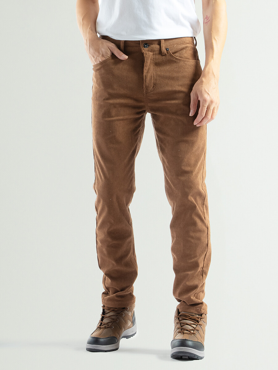 Pantalon de Pana Clasico Velvet PPN Largo 32 - Camel 