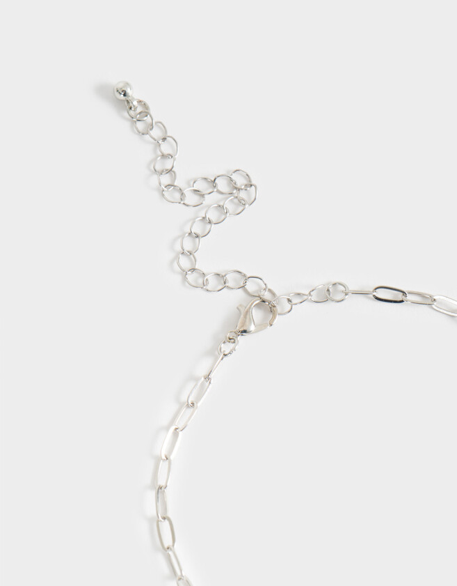 Collares Cortos Religioso Collares Largo Multi Dijes - Plateado