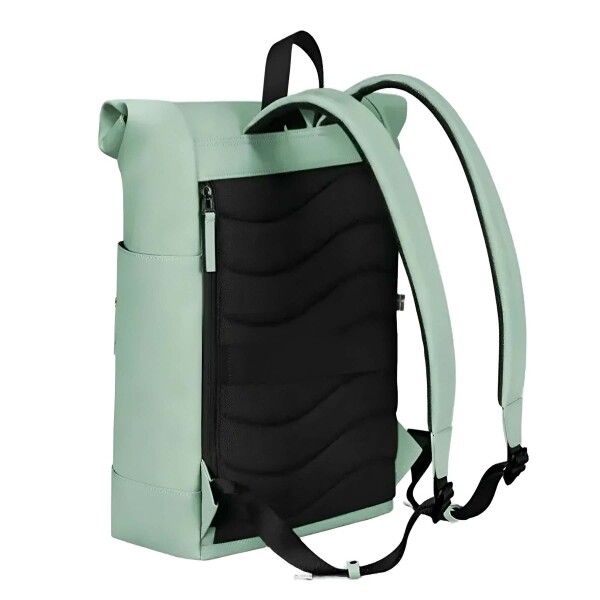 Mochila Gastón Luga Rullen C/Roll-top Notebook Laptop 13" Verde 1