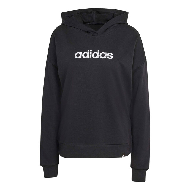Canguro de Mujer Adidas W Lin Ft Hd Vl Negro - Blanco