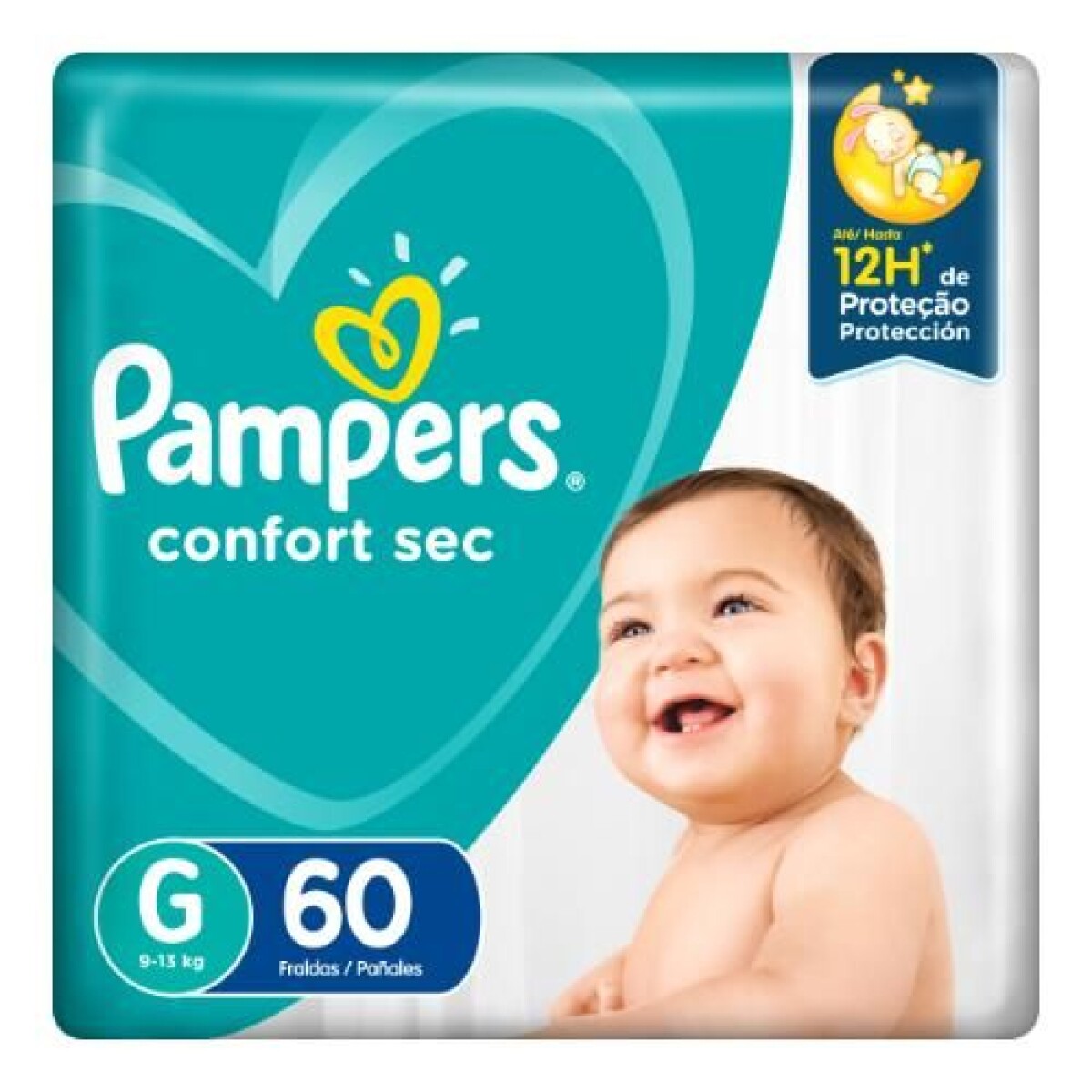 Pañales Pampers Confort Sec G 60 unidades 