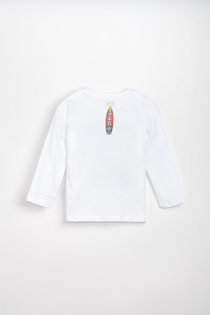 Remera estampada Surf Blanco
