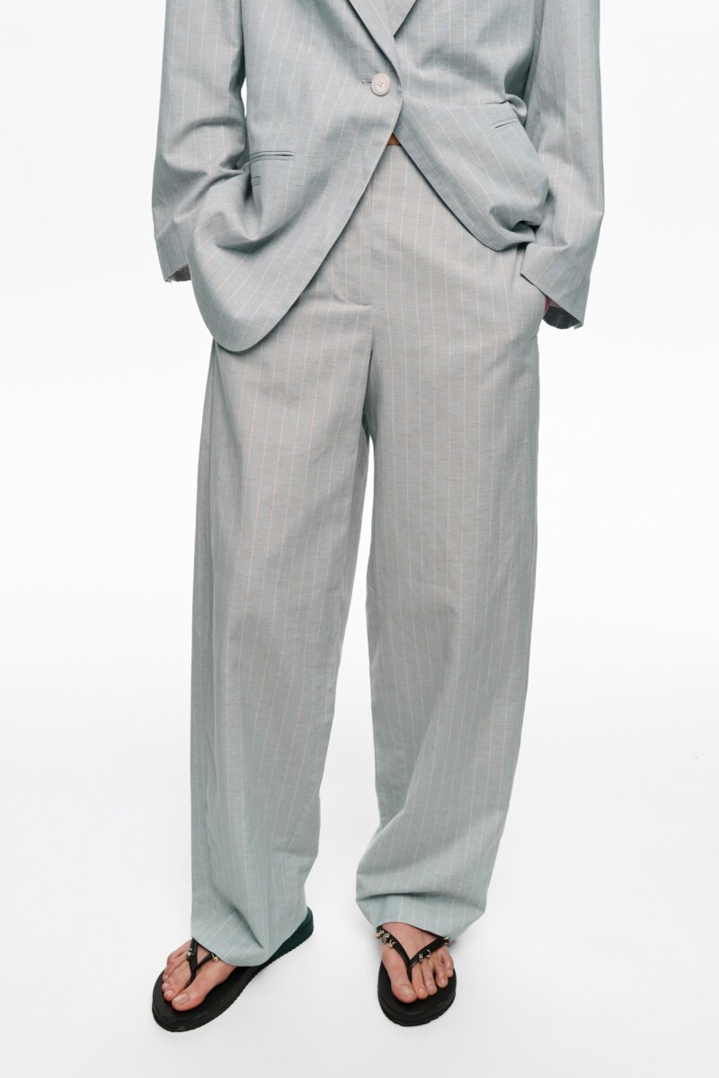PANTALÓN RECTO Gris