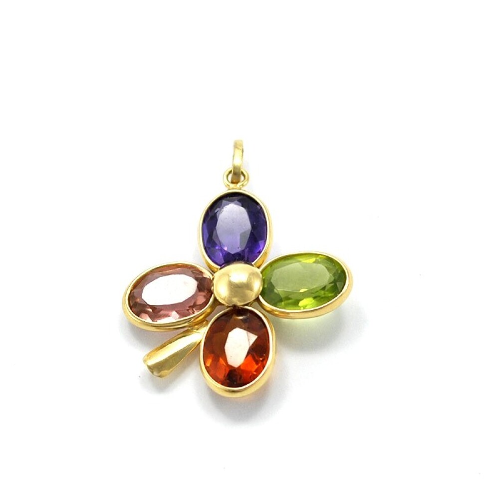Dije En Oro 18K Y Piedras Semipreciosas Dije En Oro 18K Y Piedras Semipreciosas