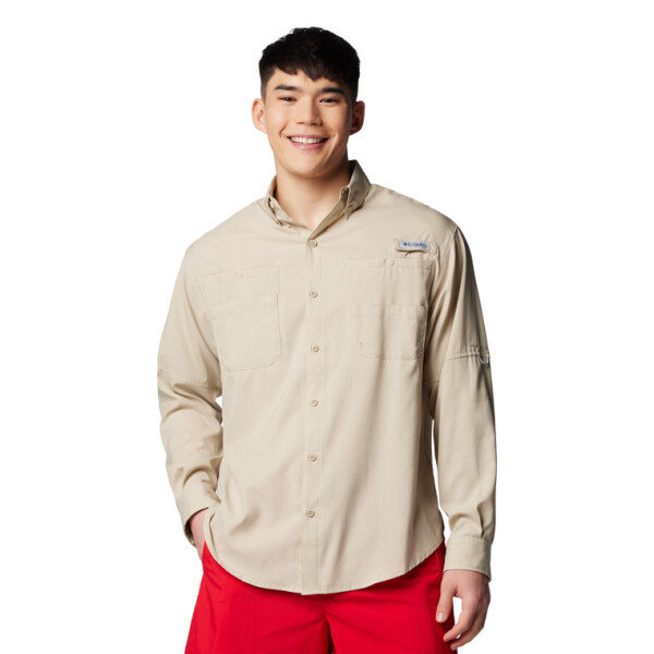 M Tamiami II LS Shirt-Iron FOSSIL