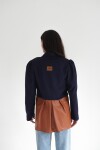 Blazer Office Lana Azul / Camel