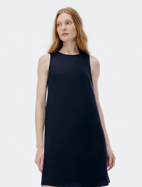 VESTIDO CORTO SIN MANGAS NEGRO