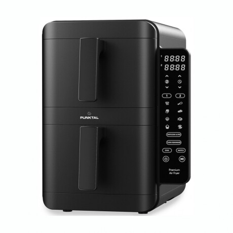 Freidora Vertical Sin Aceite PUNKTAL PK-390 FD 2400W 8L Doble Canasto Freidora Vertical Sin Aceite PUNKTAL PK-390 FD 2400W 8L Doble Canasto