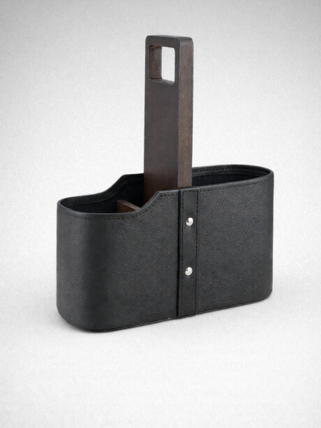 Matera de Auto en Madera Negro