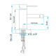 Griferia Monocomando Para Bidet Cromado 35Mm Serie Manchester CROMO