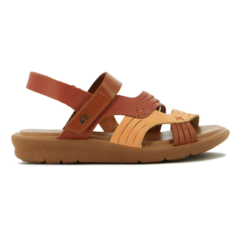 Sandalia Country Mujer Dos Tiras Con Pulsera Durazno-coral
