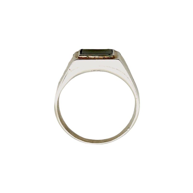 Anillo Mesa-Plata y Oro-Piedra Onix-AN5172 conpiedra