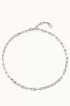 CADENA 9 PLATA / BLANCO