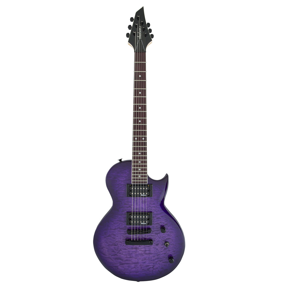 Guitarra electrica Jackson JS22Q Monarkh Transparent Purple Burst 