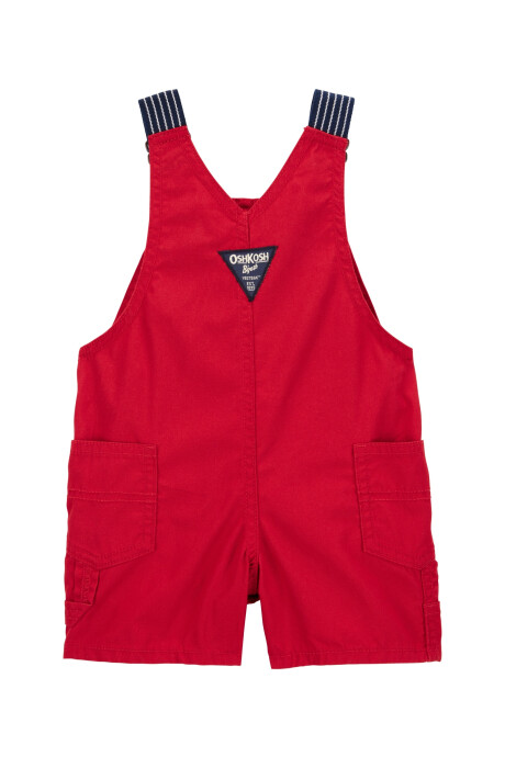 Enterito corto de algodón, rojo Sin color