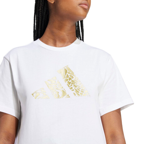 Remera de Mujer Adidas Tech Metallic Graphic Blanco