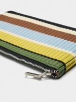 Monedero De Punto Con Rayas multicolor