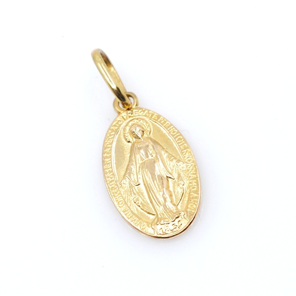 Medalla en oro 18k Milagrosa 15mm x 10mm Medalla en oro 18k Milagrosa 15mm x 10mm