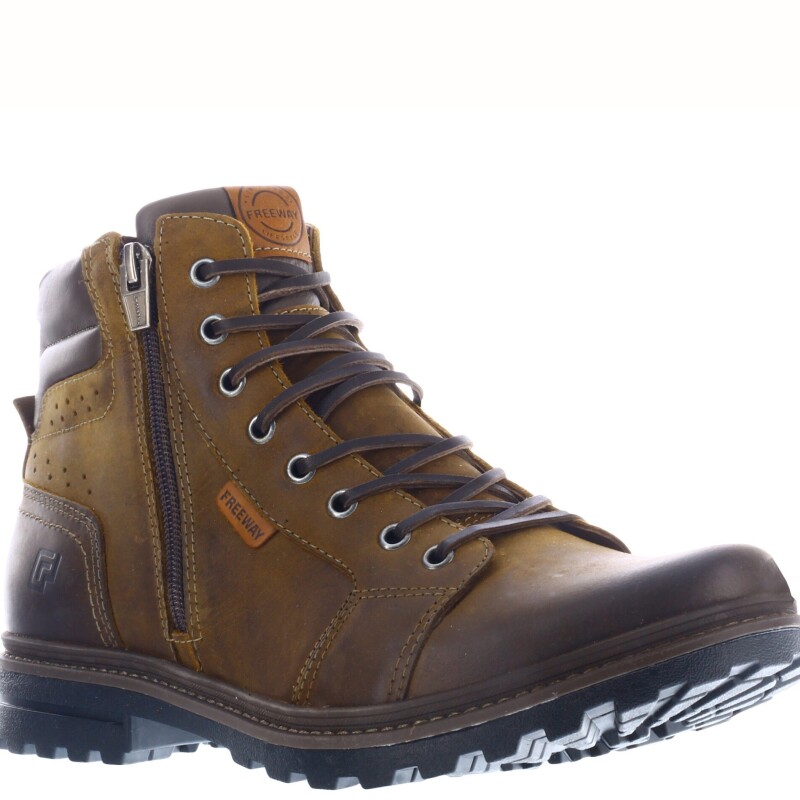 Botas de Hombre Freeway Gor Casual Marrón Habana (Cuero Graso)